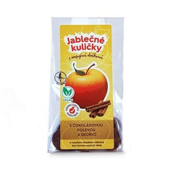 Jablečné kuličky s čokoládovou polevou a skořicí kusy 8 ks