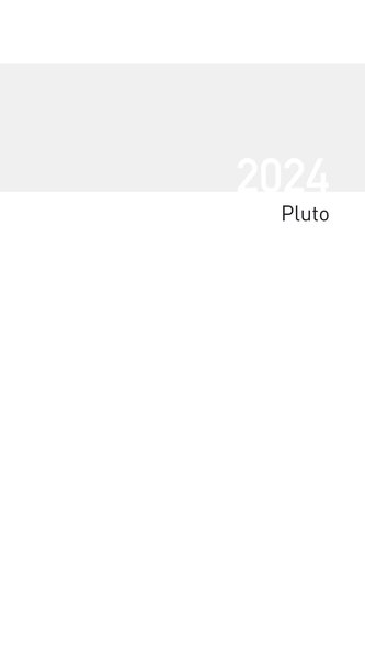 Taschenkalender Pluto geheftet Einlage 2024