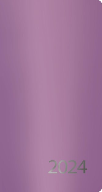 Taschenkalender Metallic malve 2024