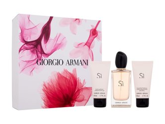 Giorgio Armani Si parfémovaná voda 100 ml + sprchový gel 50 ml + tělové mléko 50 ml