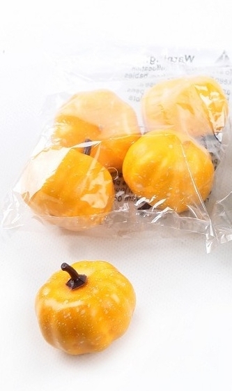 Ozdobná dýně oranžová, sada 5 ks