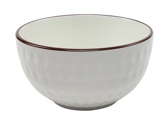 MISKA ROME PRŮM. 14,5X8 CM, KERAMIKA, BÍLÁ