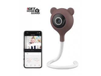 iGET HOMEGUARD HGWIP816 - dětská chůvička s měřením teploty a vlhkosti, detekcí pohybu a hluku, přehráváním melodií atd.