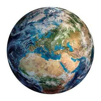 Kulaté puzzle Space: Země 500 dílků