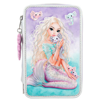 Penál s výbavou Top Model, Mořská panna + axolotl