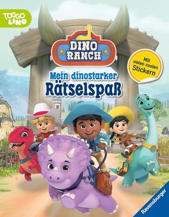 Ravensburger Dino Ranch: Mein dinostarker Rätselspaß - mit Stickern - coole Knobeleien, kreative Beschäftigung mit den Lieblings
