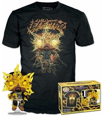 Funko POP! & Tee Box: Spider-Man: No Way Home- Electro (GITD) S