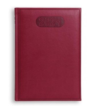 Terminarz 2024 A5 dzienny Print - czerwony