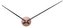 Designové nástěnné hodiny 5837PI Karlsson pink 90cm