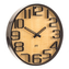 Designové nástěnné hodiny Future Time FT7010TT Numbers oak titanium 30cm