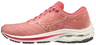 Mizuno WAVE INSPIRE 18 / Rosette/Snow White/Garnet Rose Velikost boty: 40.5/7.0