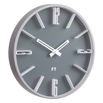 Designové nástěnné hodiny Future Time FT6010GY Numbers 30cm