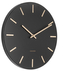 Designové nástěnné hodiny 5821BK black Karlsson 30cm