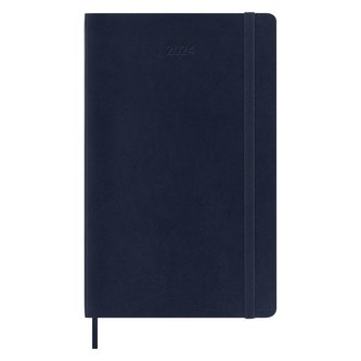 Moleskine Plánovací zápisník 2024 měkký modrý L