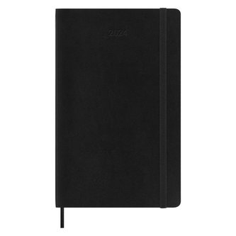 Moleskine Měsíční diář 2024 měkký černý S