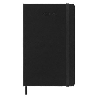 Moleskine Horizontální týdenní diář 2024 měkký černý S