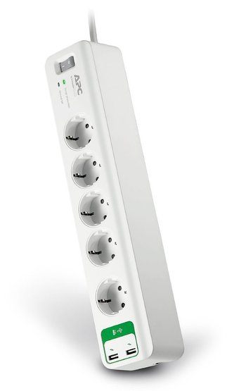 APC přepěťová ochrana Essential SurgeArrest PM5U-FR/ 5 zásuvek/ 2x USB