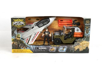 Vojenská sada vozidlo + stíhačka