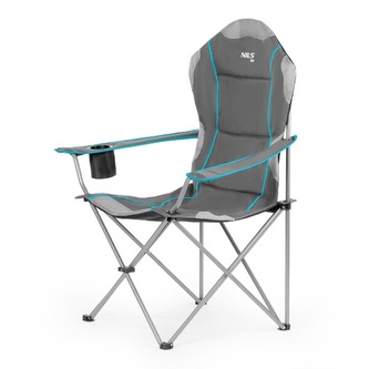 NC3080 SV.ŠEDÉ SKLÁDACÍ KŘESLO NILS CAMP