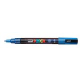 Akrylový popisovač "Posca PC-3ML", metalická modrá, 0,9-1,3 mm, UNI 2UPC3MLK