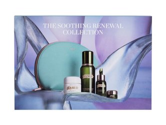 La Mer The Soothing Renewal Collection pleťová voda The Treatment Lotion 100 ml + pleťové sérum The Concentrate 15 ml + oční krém The Eye Concentrate 5 ml + denní pleťový krém Creme De La Mer The Moisturizing Cream 30 ml + kosmetická taštička