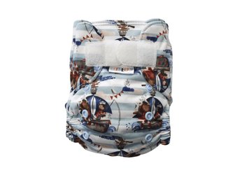 BIO Bambusová kapsová plenka (S) - Rybáři na jachtě SZ