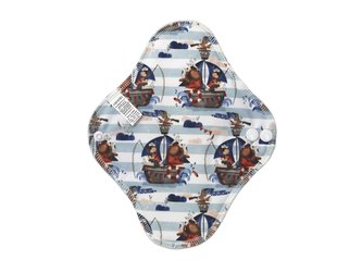 BIO Denní vložka (PUL) - Rybáři na jachtě & přírodní bambusovo-biobavlněné froté