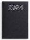 Terminarz 2024 A5 dzienny Standard - czarny