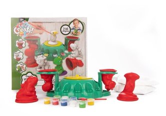 Gipsowe odlewy stacja do maowania dinozaurów