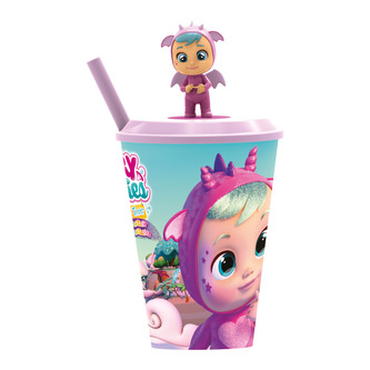 Cry Babies kelímek s brčkem