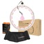 SET HHW06 + BE163 RŮŽOVÁ MASÁŽNÍ HULA HOOP OBRUČ SE ZÁVAŽÍM A POČÍTADLEM HMS