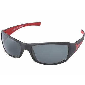 Brýle polarizační šedé s černočervenými obroučky