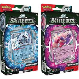 ADC Pokémon TCG: Chien-Pao / Tinkaton ex Battle Deck 60 karet s doplňky 2 druhy ADC Pokémon TCG: Chien-Pao / Tinkaton ex Battle Deck 60 karet s doplňky 2 druhy