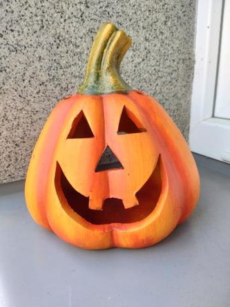 Dýně keramická na svíčku matná