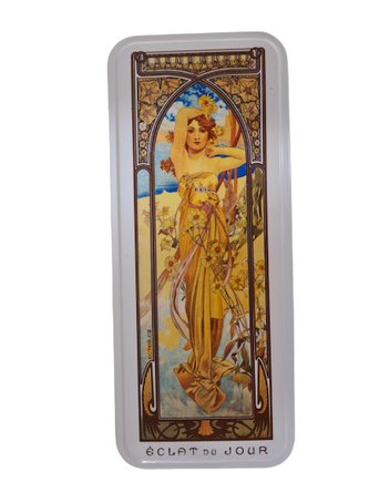 Dárková krabička - Alfons Mucha penál bílý