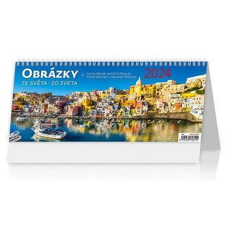 Obrázky ze světa/Obrázky zo sveta - stolní kalendář 2024