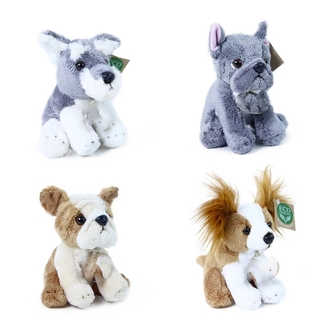 Plyšový Pes Sedící 4 druhy