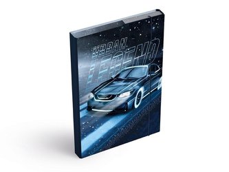 Teczka skrzydłowa z gumką A4 Auto