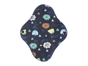 Denní vložka (Bambusové froté s PUL) - Džínové kopretiny (bavlněný úplet)