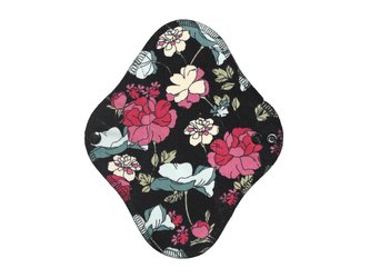 Denní vložka (Bambusové froté s PUL) - Noční růže (bavlněný úplet)