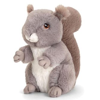 Plyšová veverka 18 cm