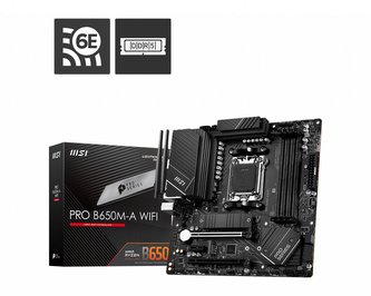 MSI MB Sc AM5 PRO B650M-A WIFI, AMD B650, 4xDDR5, 1xDP, 1xHDMI, WI-FI, mATX