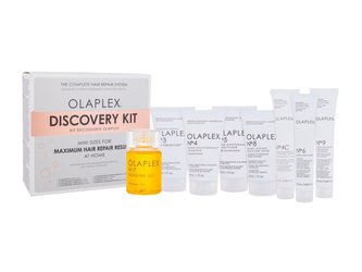 Olaplex Discovery Kit balzám Hair Perfector No.3 30 ml + šampon Bond Maintenance No.4 30 ml + kondicionér Bond Maintenance No.5 30 ml + maska Bond Intense Moisture No.8 30 ml + šampon Bond Maintenance Clarifying No.4C 20 ml + krém Bond Smoother No.6 20 ml