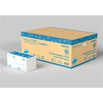 Sklád.papír ručníky Velvet Prof-2vrs,bílé,20x150ks