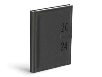 Diář 2024 D801 PU denní gray s magnetem