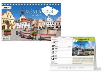Města a obce ČR 2024 - stolní kalendář