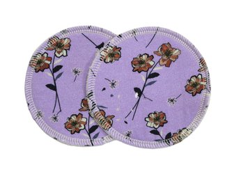 BIO Vložky do podprsenky - Lila chmýří (bavlněný úplet)