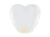 Lampion serce biały 37x93x95cm