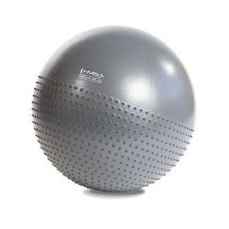 YB03 65CM ŠEDÝ MASÁŽNÍ GYMNASTICKÝ MÍČ HMS
