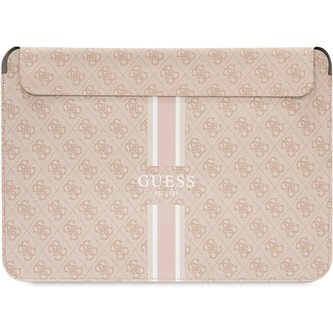 Guess PU 4G Printed Stripes Computer Sleeve 13/14" růžový